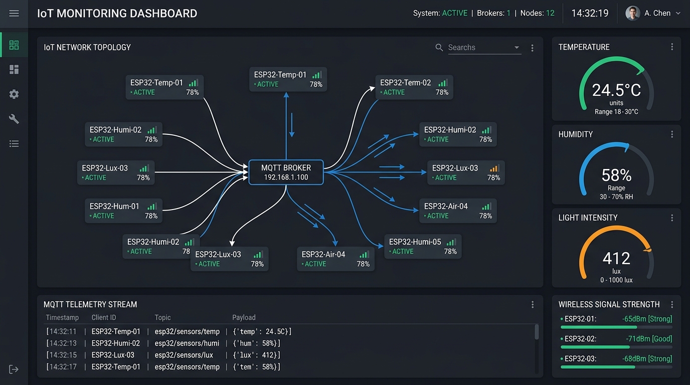 Smart Embedded Systems IoT Mesh Network Console